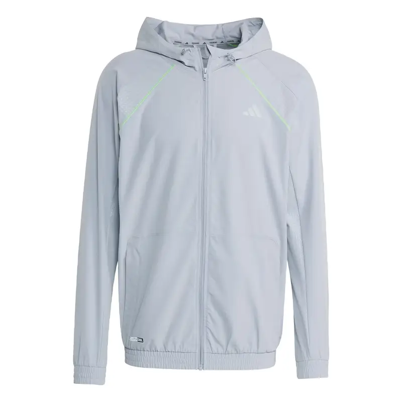 Giacca per l allenamento Tech Apparel grigio argento / verde chiaro
