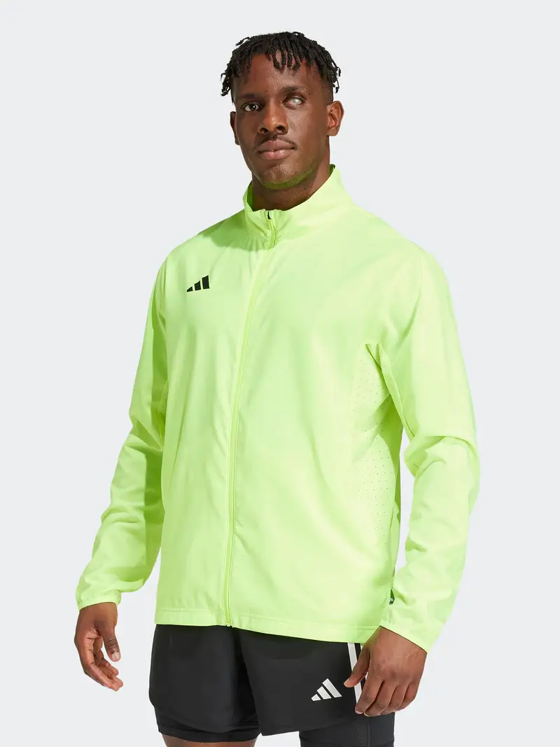 Giacca sportiva Adizero limone / nero miniatura 2