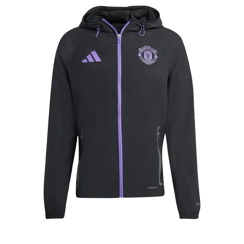 Giacca sportiva 'Manchester United Tiro 25 Competition' lilla / nero