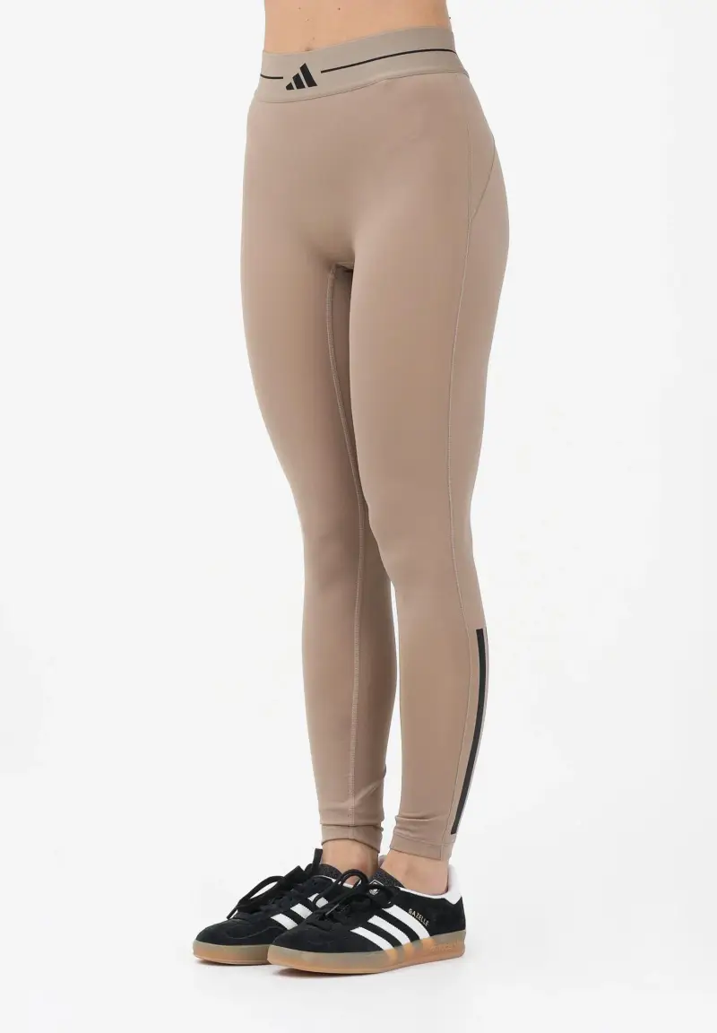 Adidas Performance Leggings Donna Beige 4144634