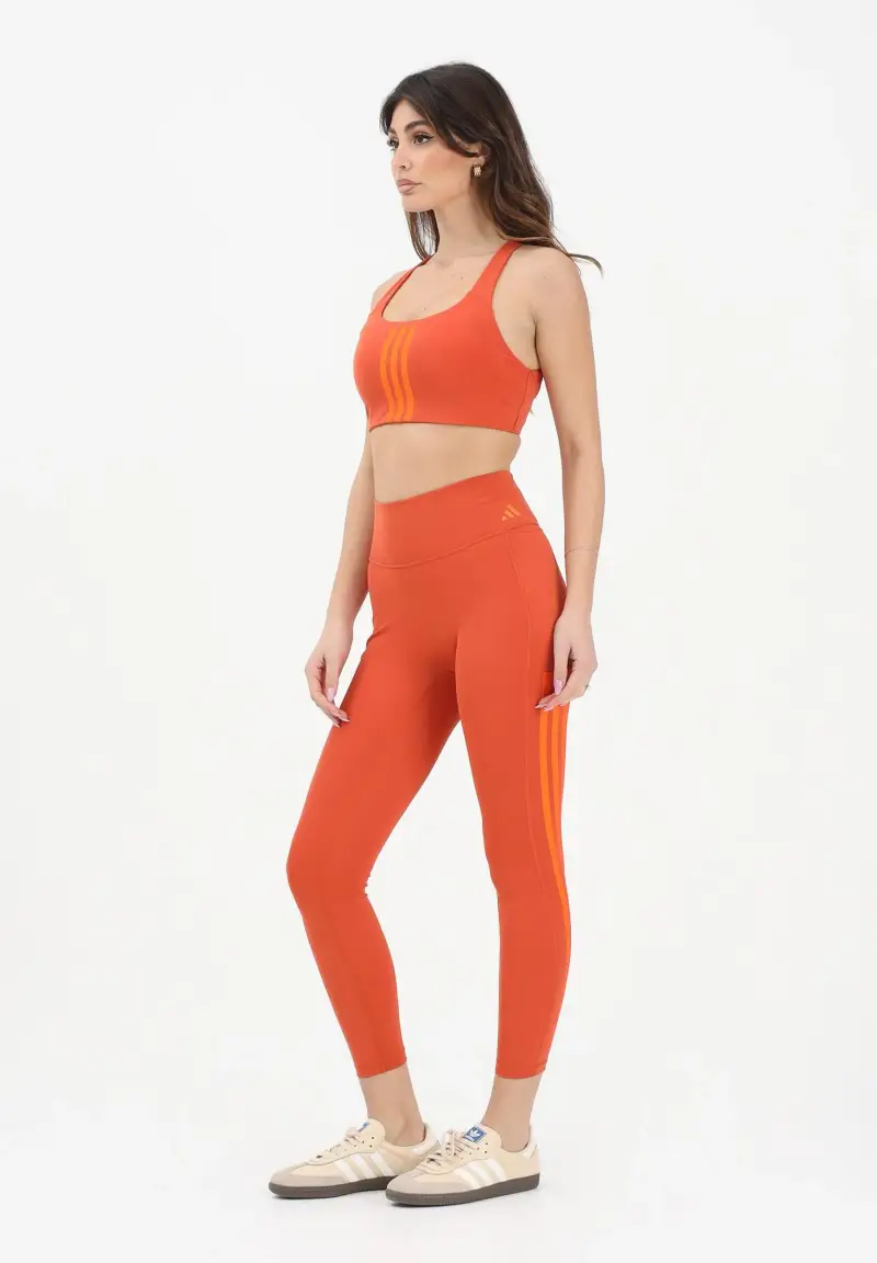 Adidas Performance Leggings Donna Arancione 4182406 miniatura 2