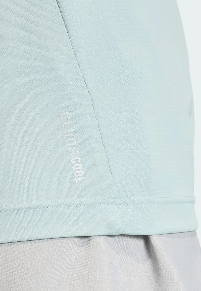 Adidas Performance Maglia funzionale grigio argento e menta miniatura 2