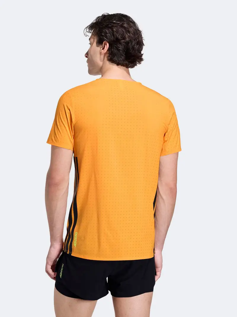 Maglia funzionale ADIZERO grigio scuro / arancione / nero miniatura 3