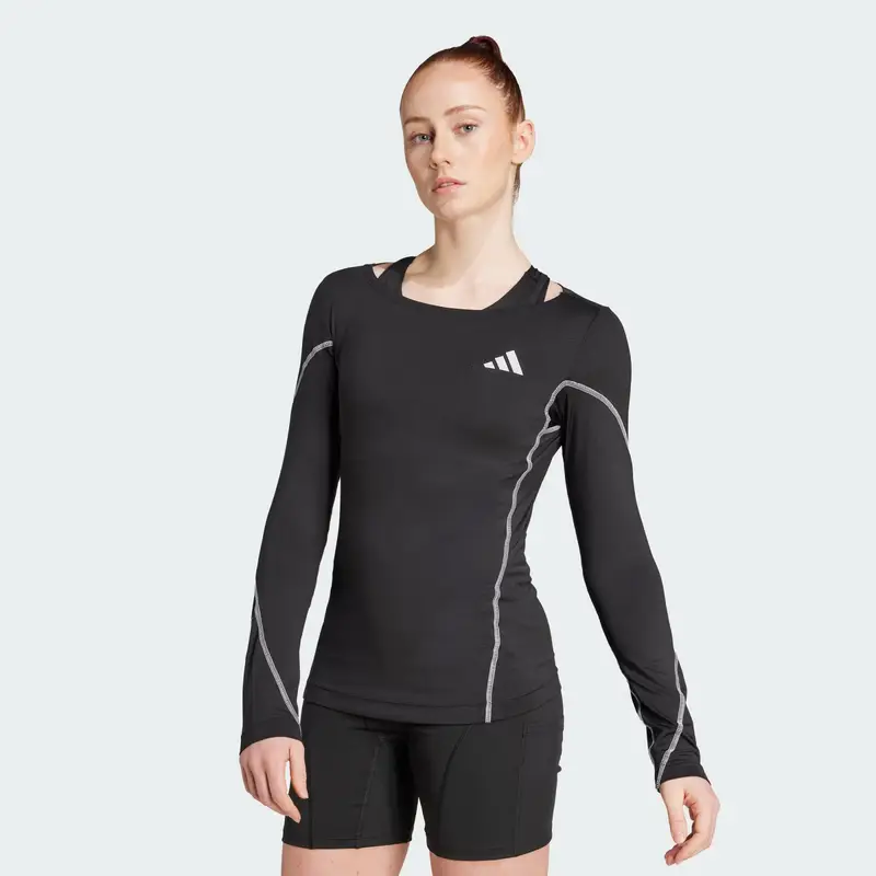 Maglia funzionale Adizero nero / bianco miniatura 2