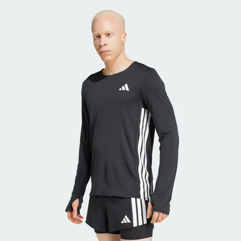 Maglia funzionale Adizero nero / bianco miniatura 2
