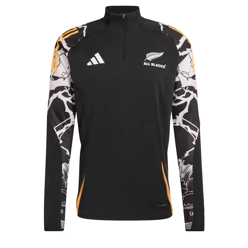 Maglia funzionale All Blacks Marvel arancione chiaro / nero / bianco
