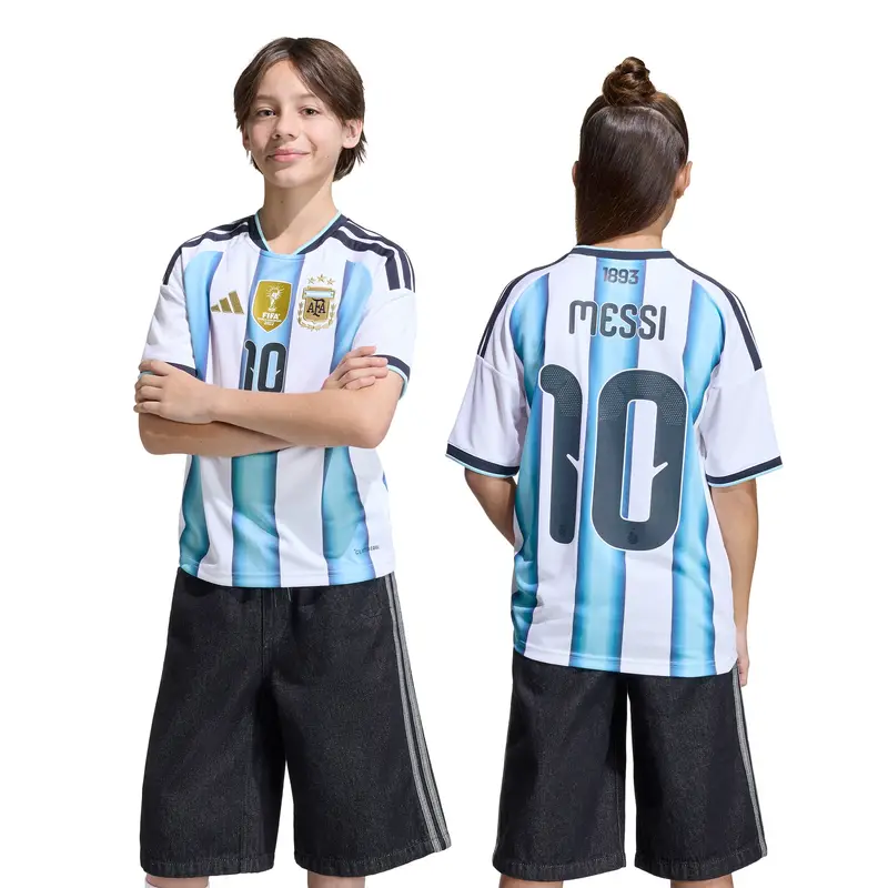 Maglia funzionale 'Argentinien 26 Messi' blu cielo / oro / nero / bianco miniatura 3