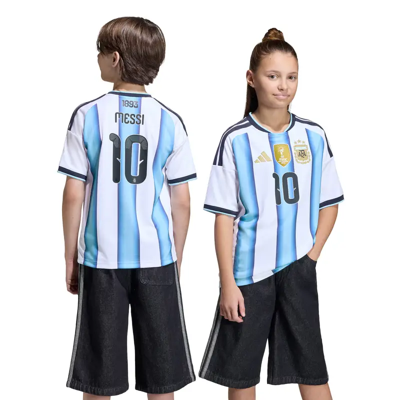 Maglia funzionale 'Argentinien 26 Messi' blu cielo / oro / nero / bianco