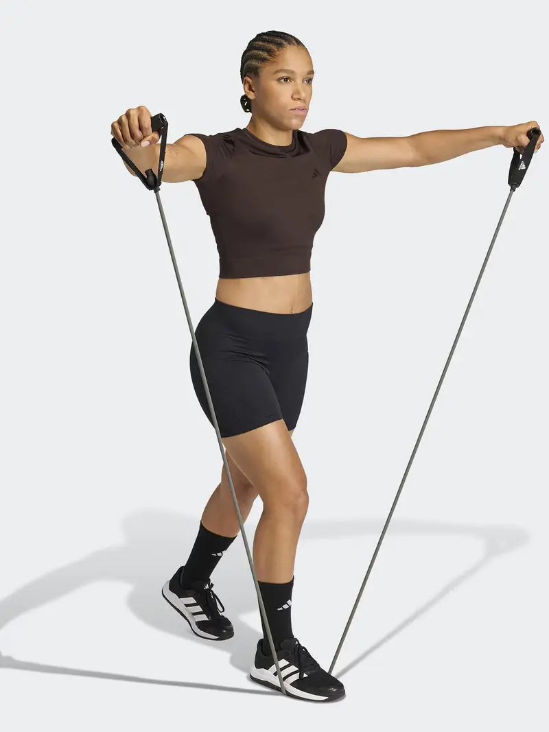 Maglia funzionale Essentials marrone miniatura 2