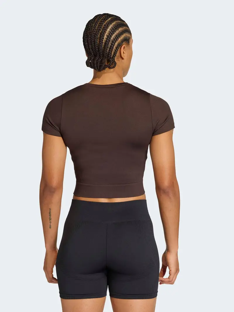 Maglia funzionale Essentials marrone miniatura 3