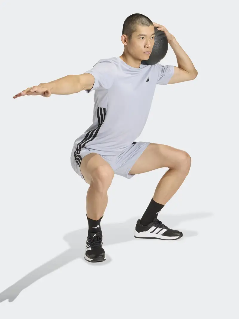 Maglia funzionale grigio chiaro / nero miniatura 2