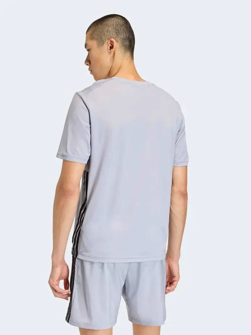 Maglia funzionale grigio chiaro / nero miniatura 3