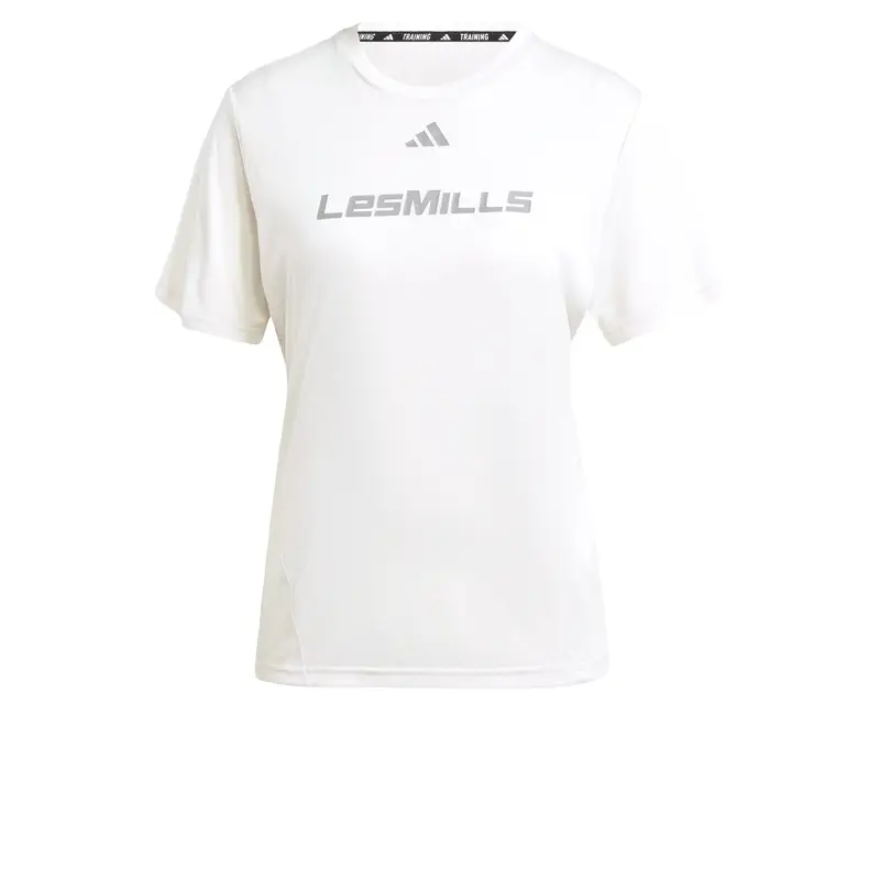 ADIDAS PERFORMANCE Maglia funzionale 'Les Mills'  grigio / bianco