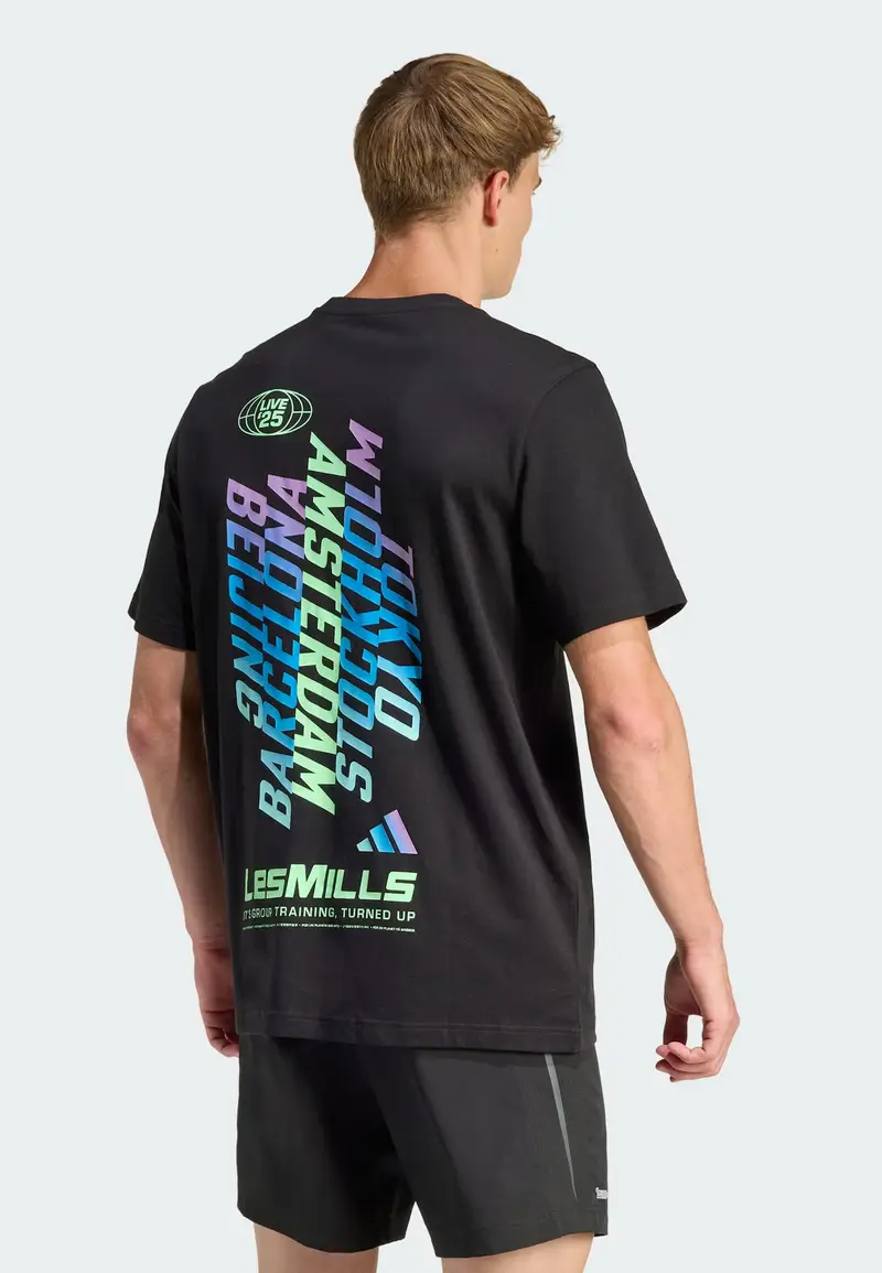 Maglia funzionale 'LESMILLS TOUR' blu chiaro / lime / sambuco / nero miniatura 3