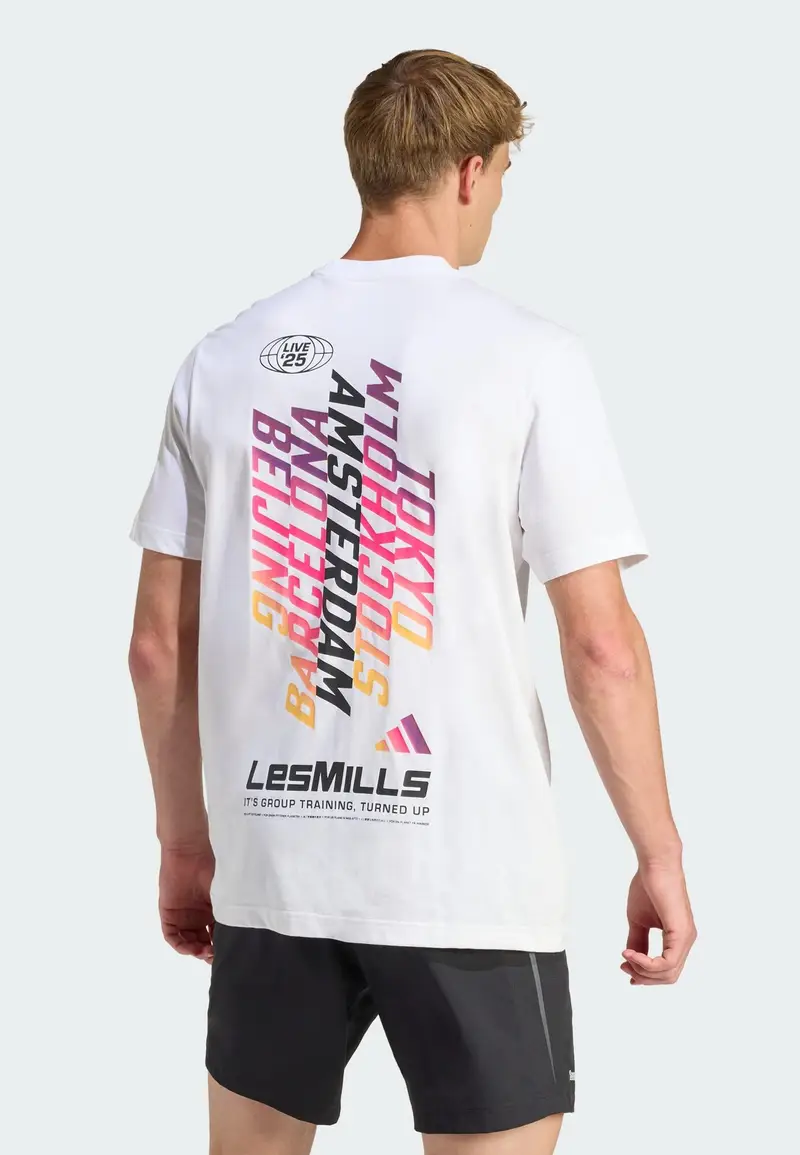 Maglia funzionale Lesmills Tour melanzana / arancione / rosa / bianco miniatura 3