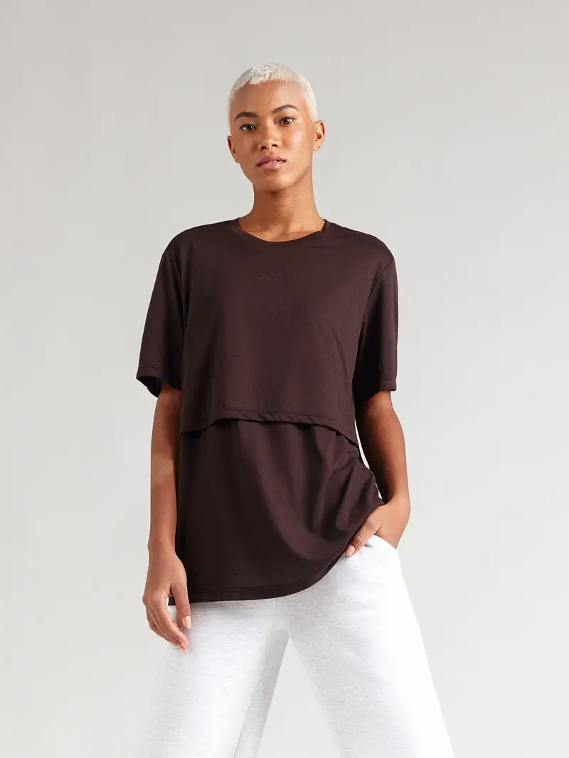 Maglia funzionale marrone scuro miniatura 3