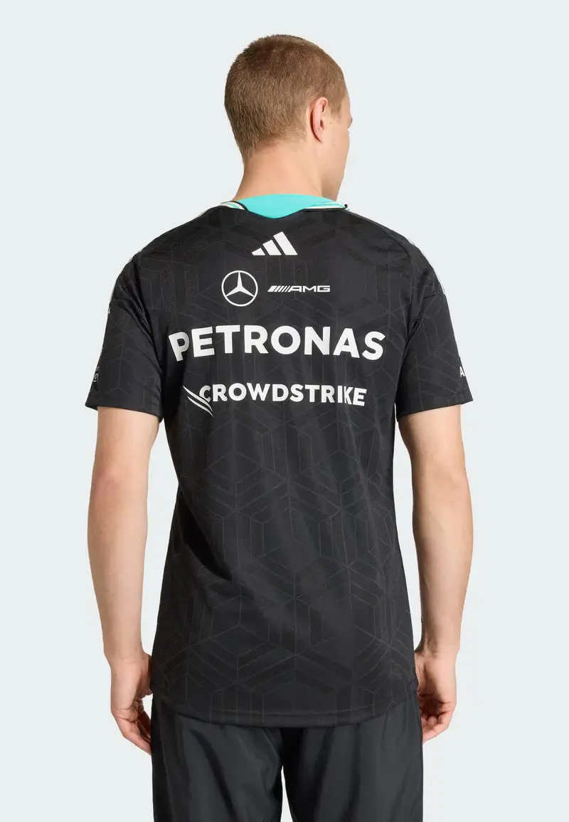 Maglia funzionale Mercedes - Amg Petronas Formula 1 Team Driver acqua / nero / bianco miniatura 3