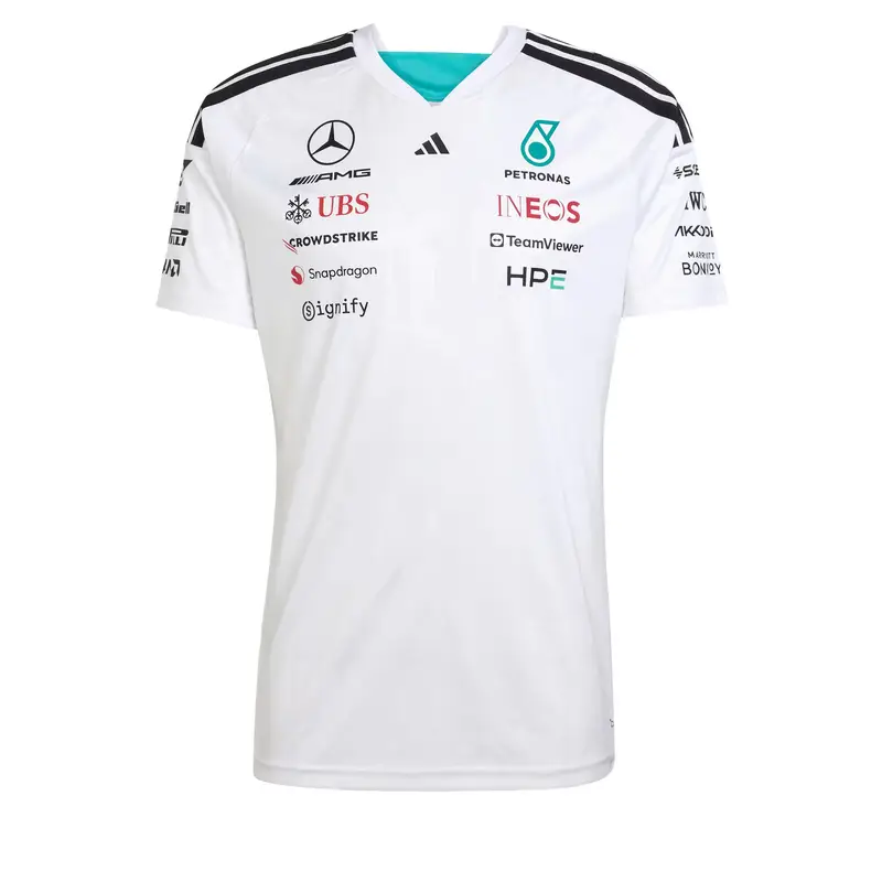 Maglia funzionale Mercedes-Amg Petronas Formula 1 Team Driver acqua / rosso / nero / bianco