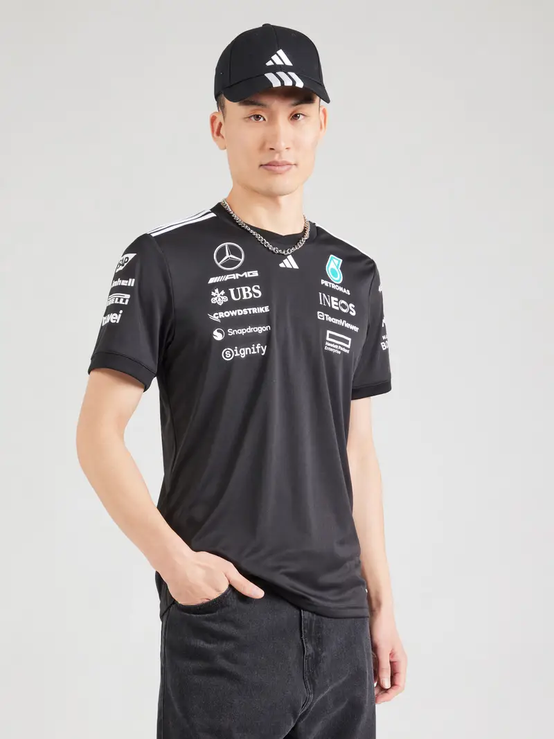 Maglia funzionale 'Mercedes - AMG Petronas Formula One Team' blu chiaro / nero / bianco miniatura 2