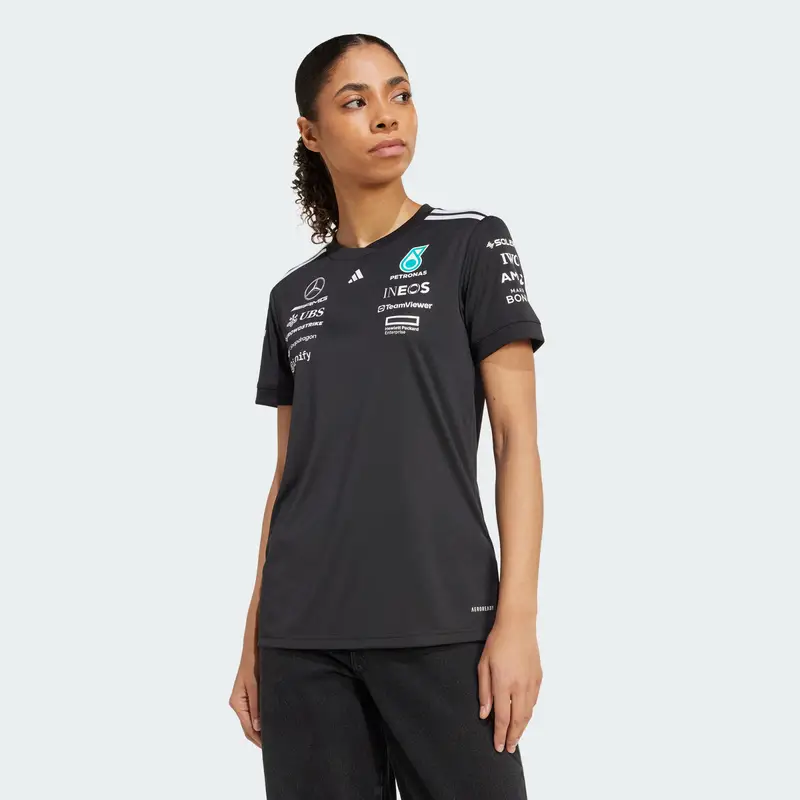 Maglia funzionale 'Mercedes - AMG Petronas Formula One Team' blu chiaro / nero / bianco miniatura 2