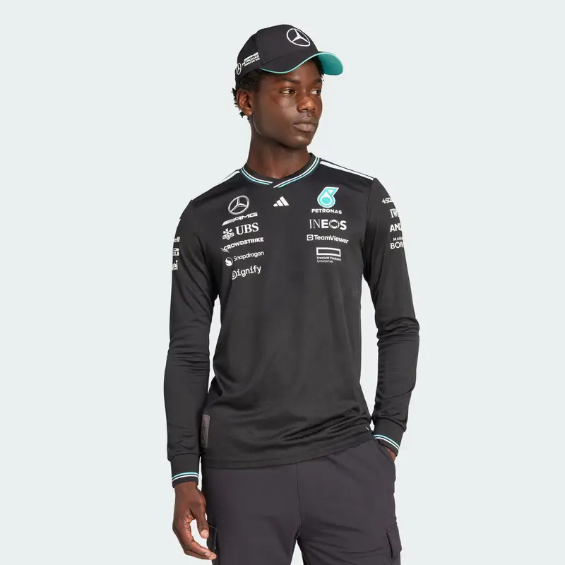 Maglia funzionale 'MERCEDES - AMG PETRONAS FORMULA ONE TEAM DRIVER JERSEY AUTHENTIC LONG' nero miniatura 2