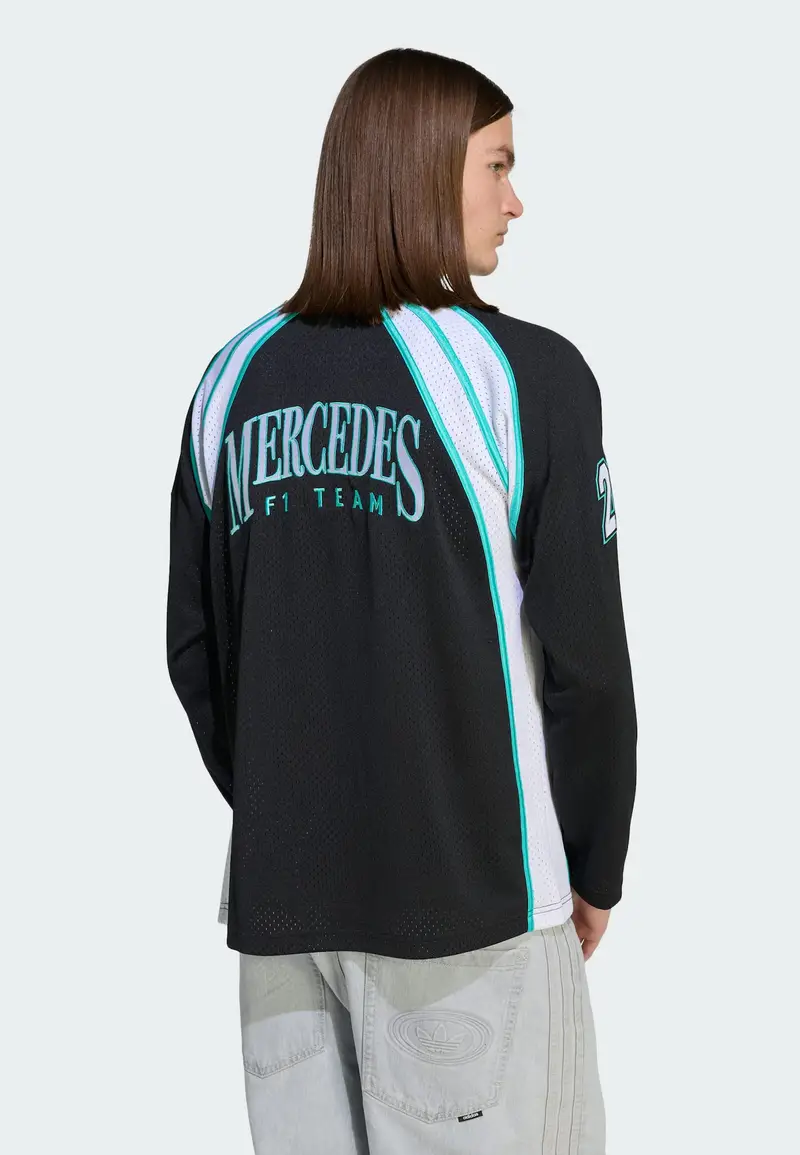 Maglia funzionale 'Mercedes - AMG Petronas Formula One Team Las Vegas' smeraldo / menta / nero miniatura 3