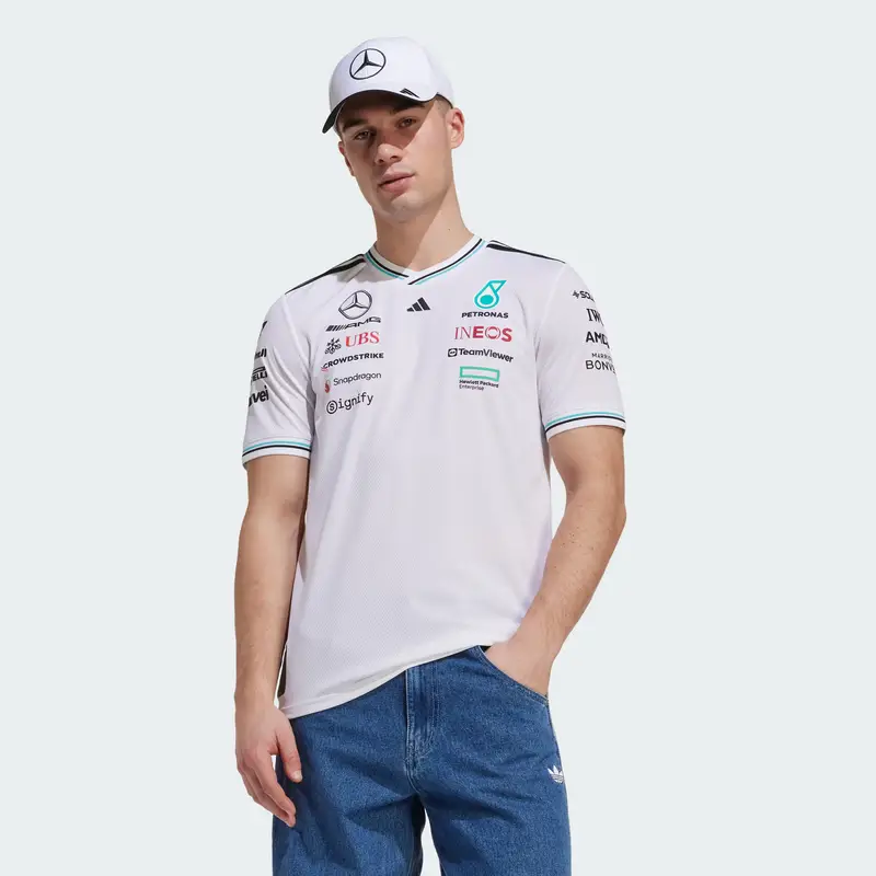 Maglia funzionale Mercedes - AMG Petronas Formula One Team menta / nero / bianco miniatura 2