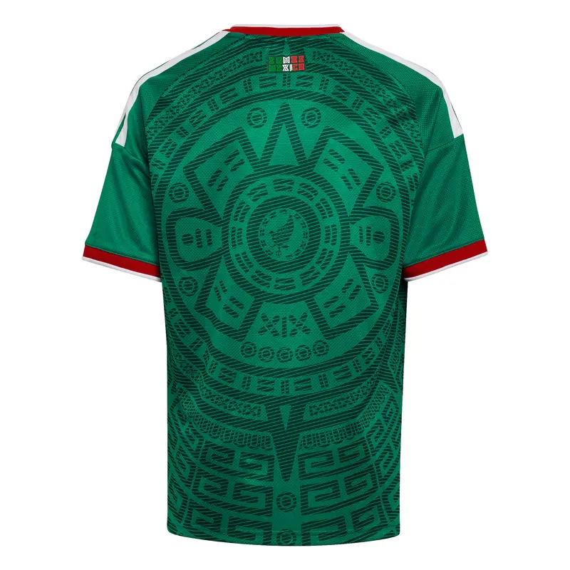 Adidas Performance Maglia funzionale Mexico 26 Home verde e rosso miniatura 2