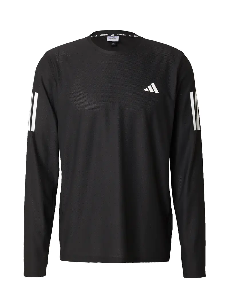 ADIDAS PERFORMANCE Maglia funzionale 'Own the Run' nero / bianco