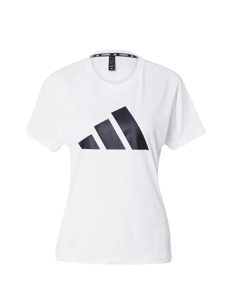ADIDAS PERFORMANCE Maglia funzionale 'Run It'  nero / bianco