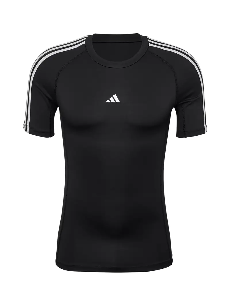 Maglia funzionale TECHFIT Compression Training 3-Stripes nero