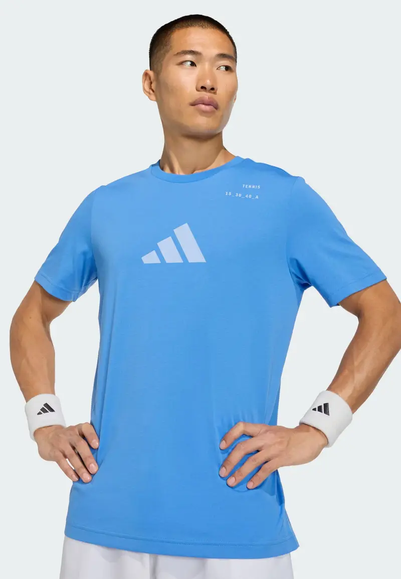 Maglia funzionale Tennis Category Graphic azzurro / blu pastello miniatura 2