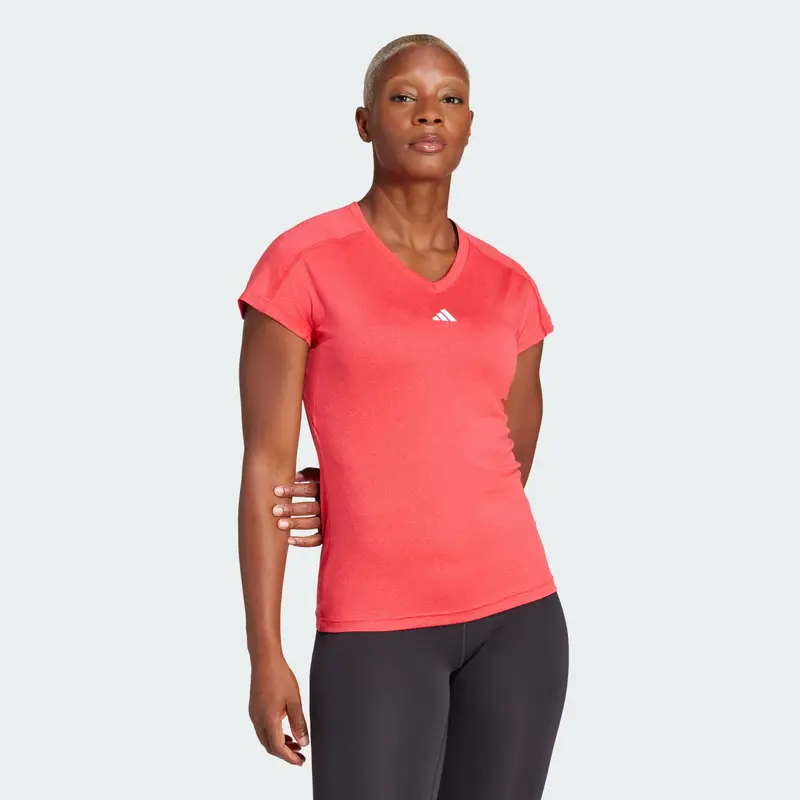 Maglia funzionale Train Essentials rosso / rosso chiaro / bianco miniatura 2