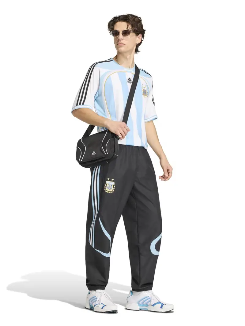 Maglia trikot AFA 06 blu chiaro / oro / nero / bianco miniatura 3