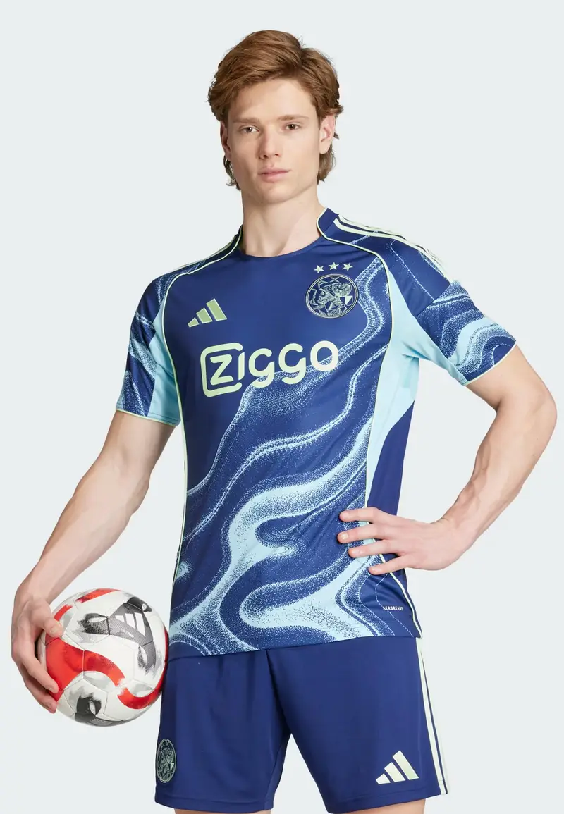 Maglia trikot 'Ajax Amsterdam 25/26' blu / acqua / verde miniatura 3