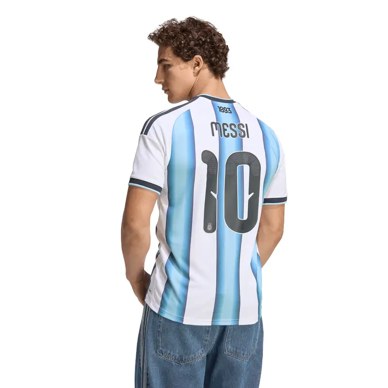 Maglia trikot 'Argentinen 26 Messi Replica' blu cielo / giallo oro / bianco miniatura 3