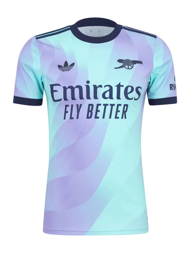 Maglia trikot Arsenal 24/25 Third acqua / lilla / nero