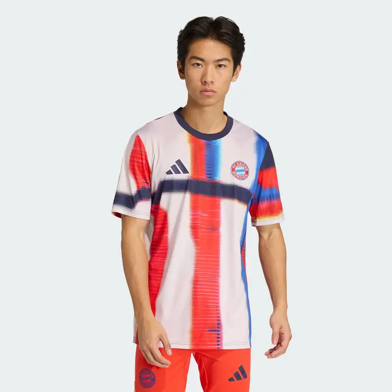 Maglia trikot FC Bayern SS26 Pre-Match blu / navy / rosso / bianco miniatura 3