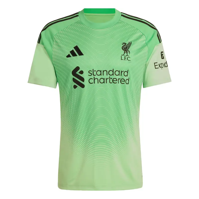 Maglia trikot 'FC Liverpool 25/26' verde chiaro / nero