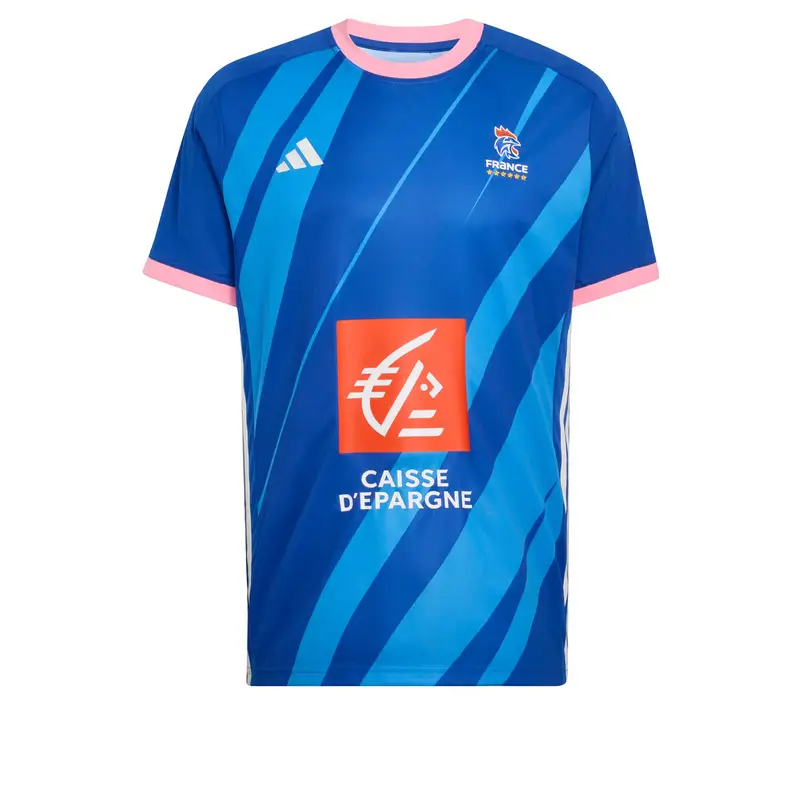 Maglia trikot FFHB blu / blu reale / arancione / rosa