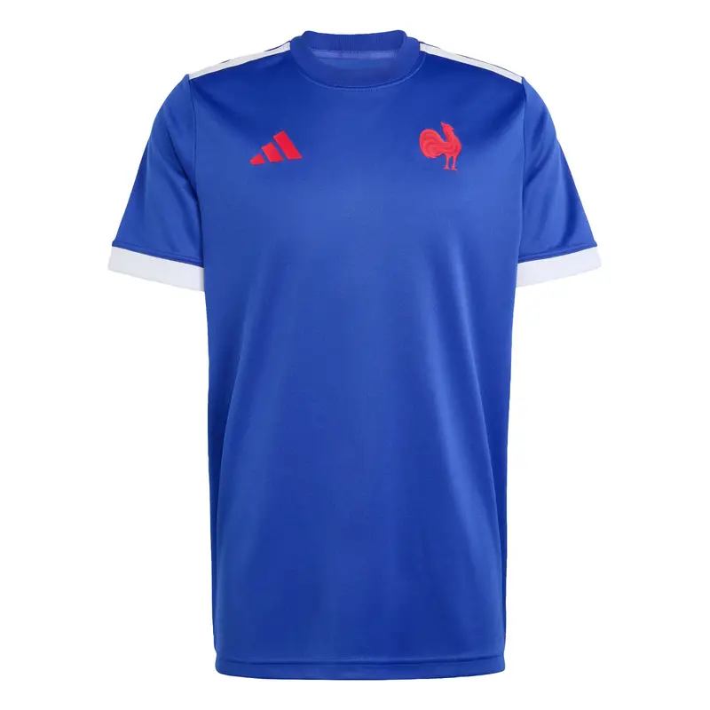 Maglia trikot 'Frankreich Rugby Replica Home Fan' rosso sangue / rosso acceso / bianco naturale