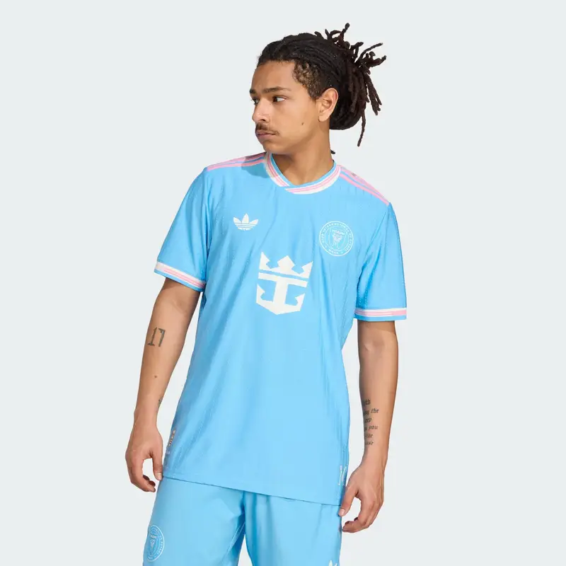 Maglia trikot 'Inter Miami CF 25/26' blu / rosa chiaro / bianco miniatura 2