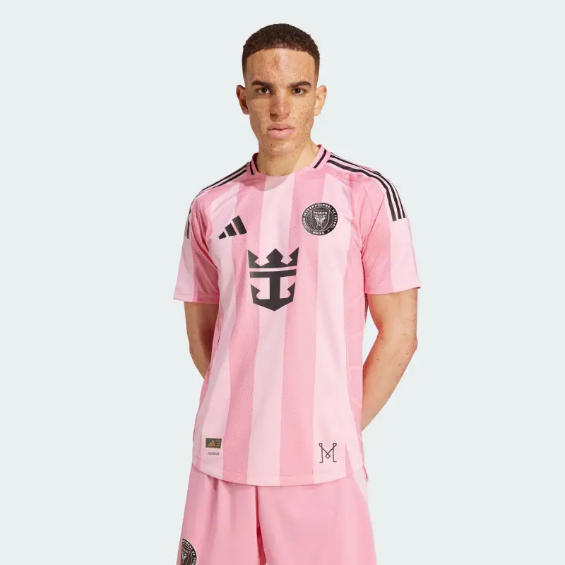 Maglia trikot Inter Miami CF Messi Home rosa / rosa chiaro / nero