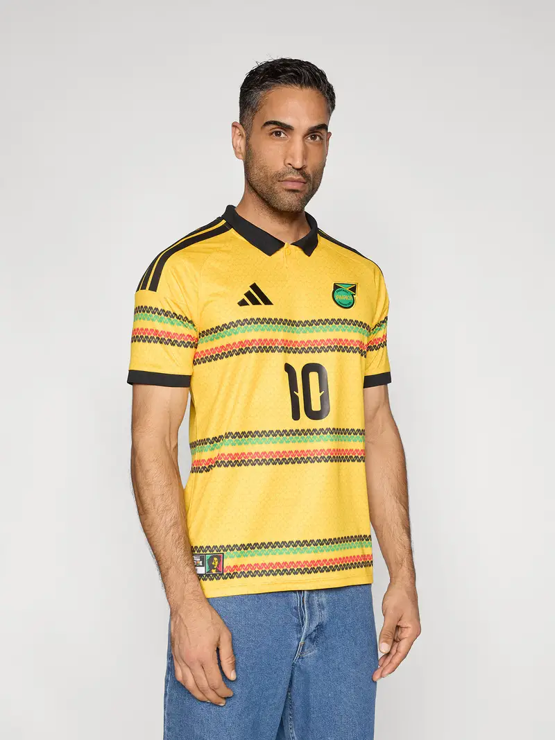 Maglia trikot JFF H turchese / giallo / rosso / nero miniatura 2