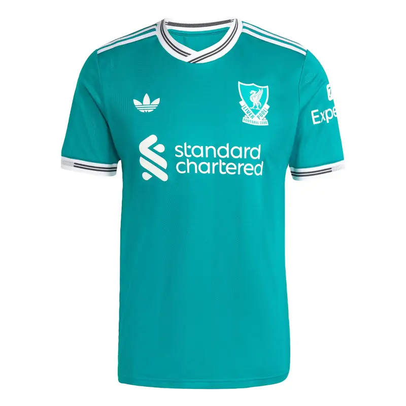 Maglia trikot 'Liverpool FC 25/26 Authentic' turchese / bianco