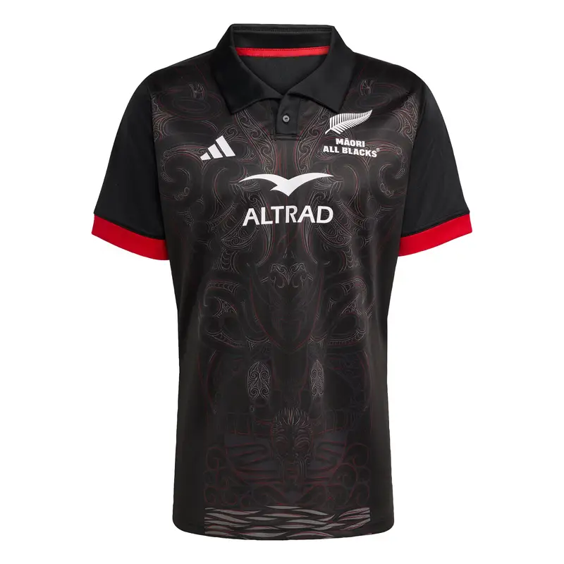 Maglia trikot 'Māori All Blacks' rosso / nero / bianco