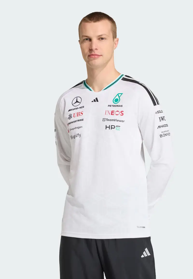 Maglia trikot Mercedes - Amg Petronas Formula 1 Team Authentic colori misti / bianco miniatura 2