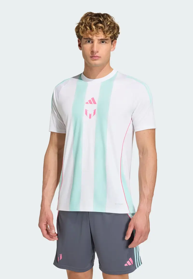 Maglia trikot Messi turchese / rosa / bianco miniatura 3