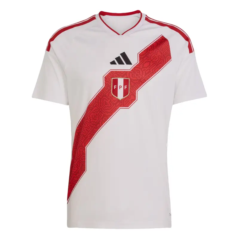 Adidas Performance Maglia trikot Peru 26 rosso, nero e bianco