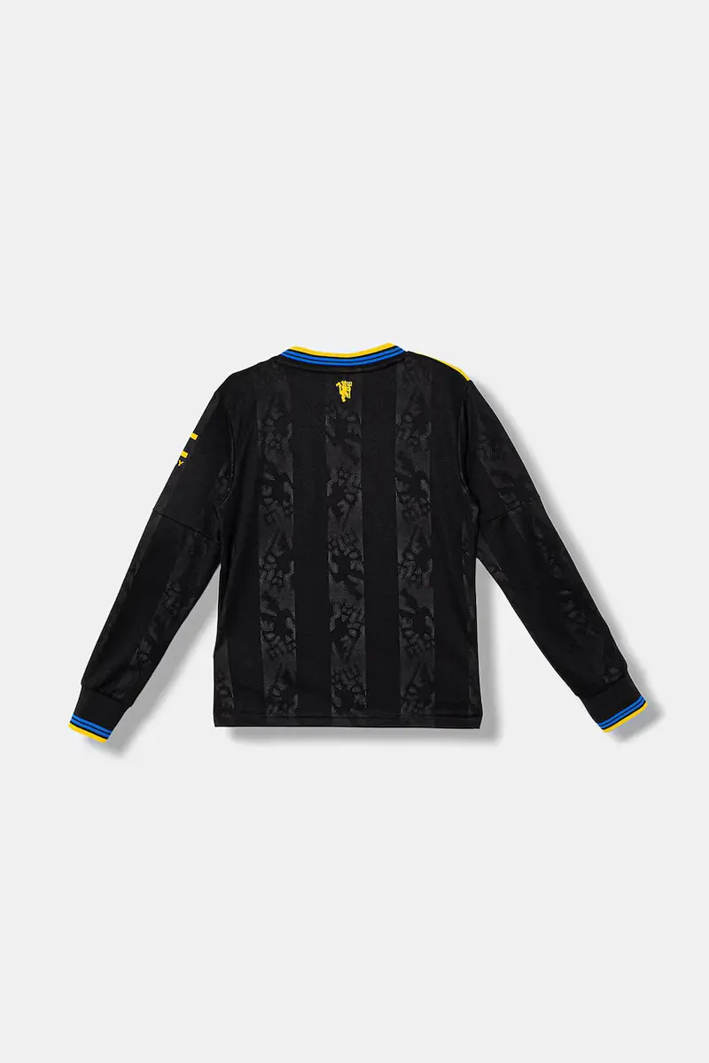 maglietta a maniche lunghe per bambini Manchester United colore nero KD4230 miniatura 2